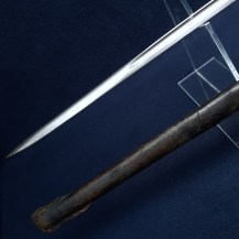 British WW1 1908 Pattern Cavalry Troopers Sword by Enfield, 1916 with Unusual Leather-Covered Steel Scabbard 5